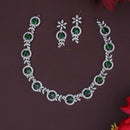 Dhiraj Sales Timeless  Elegant Austrian Stone Set with Rhodium Coating