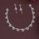 Dhiraj Sales Timeless  Elegant Austrian Stone Set with Rhodium Coating