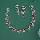 Dhiraj Sales Timeless  Elegant Austrian Stone Set with Rhodium Coating