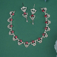 Dhiraj Sales Timeless  Elegant Austrian Stone Set with Rhodium Coating