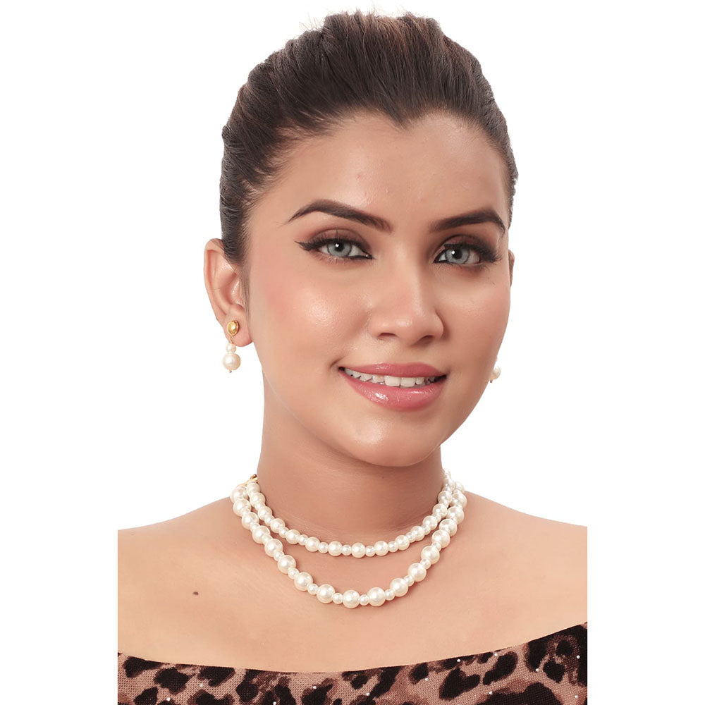 Siddhi Collection Pearl Choker Necklace Set