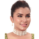 Siddhi Collection Pearl Choker Necklace Set
