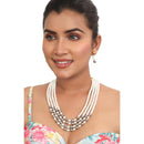 Siddhi Collection Pearl Multi Layer Necklace Set