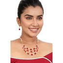 Siddhi Collection Pearl Multi Layer Necklace Set