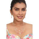 Siddhi Collection Pearl Multi Layer Necklace Set