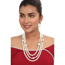 Siddhi Collection Pearl Multi Layer Necklace Set