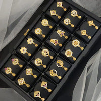 Ramdev Kangan Gold Plated Austrian Stone Dangler Earrings