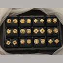 Ramdev Kangan Gold Plated Austrian Stone Stud Earrings
