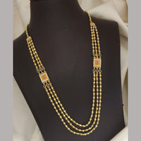 Ramdev Kangan Gold Plated Multi Layer Necklace Set