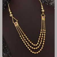 Ramdev Kangan Gold Plated Multi Layer Necklace Set