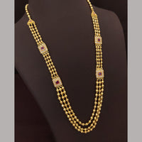 Ramdev Kangan Gold Plated Multi Layer Necklace Set