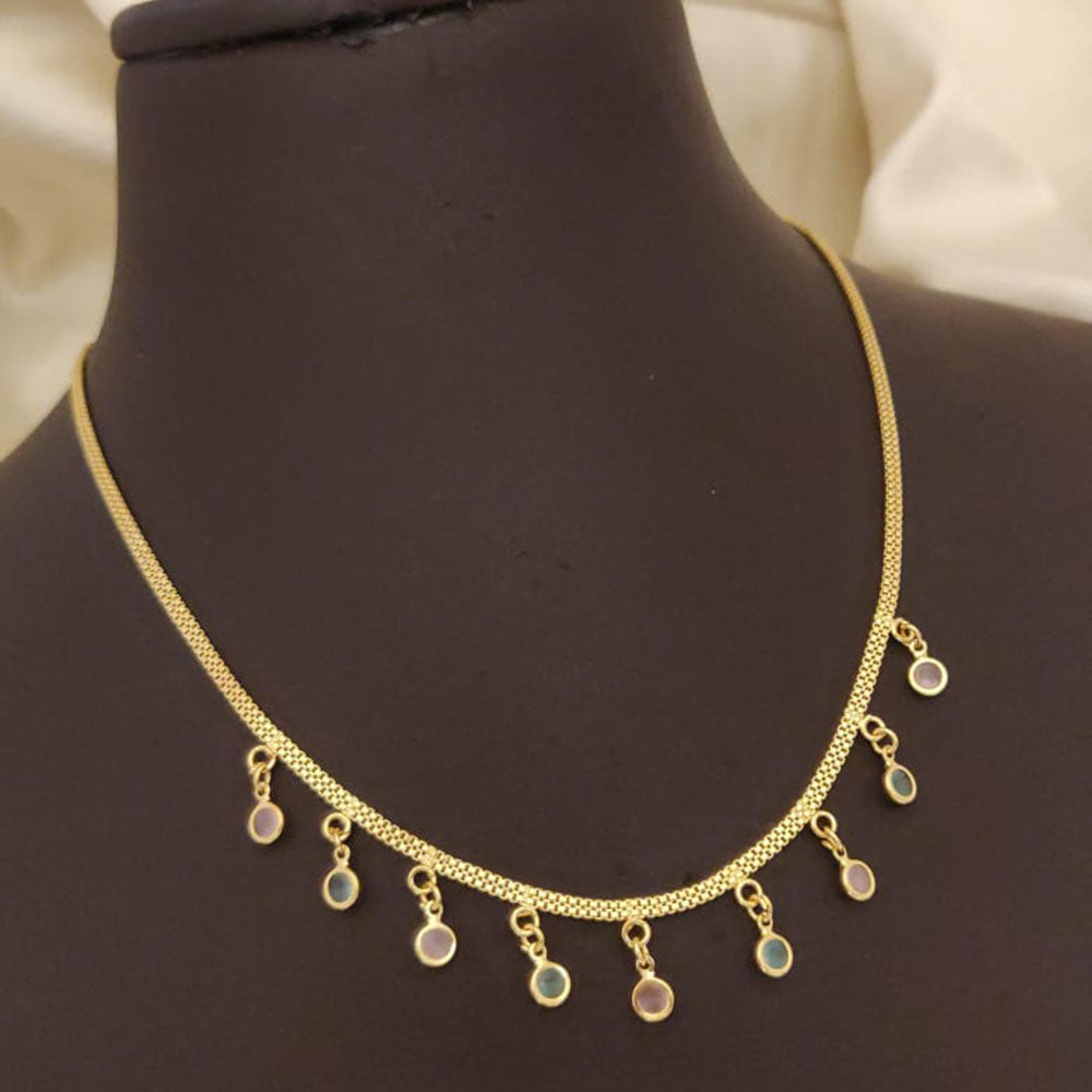 Ramdev Kangan Gold Plated Necklace Set