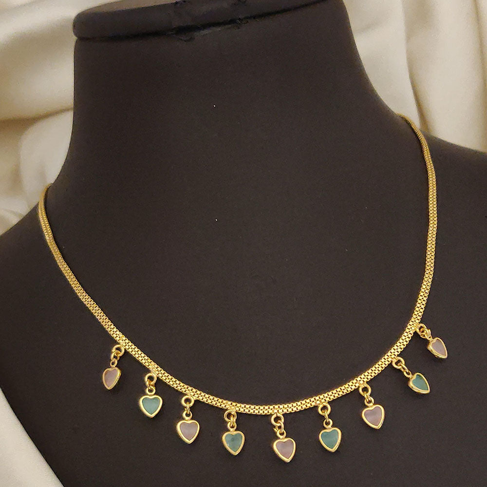 Ramdev Kangan Gold Plated Necklace Set