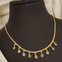 Ramdev Kangan Gold Plated Necklace Set