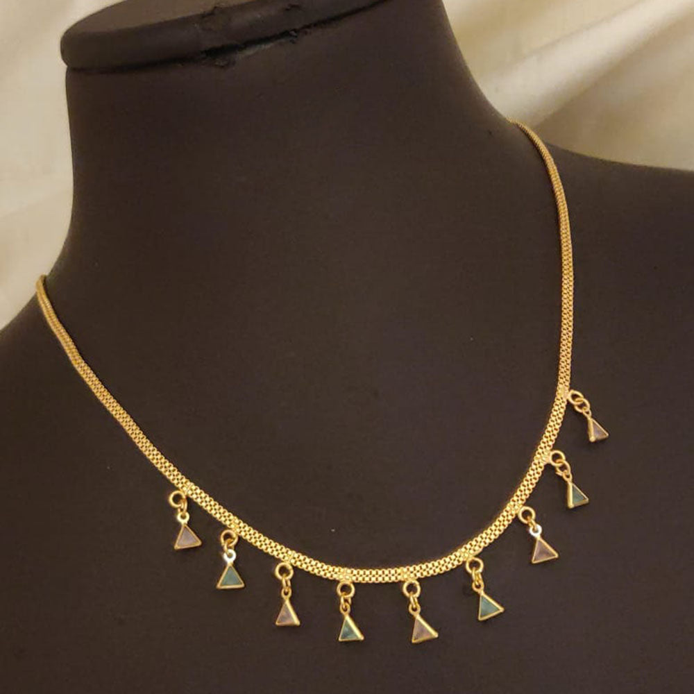 Ramdev Kangan Gold Plated Necklace Set