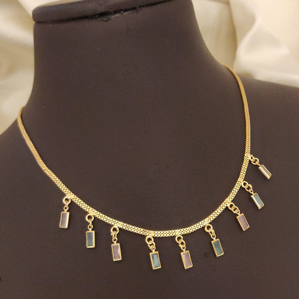 Ramdev Kangan Gold Plated Necklace Set