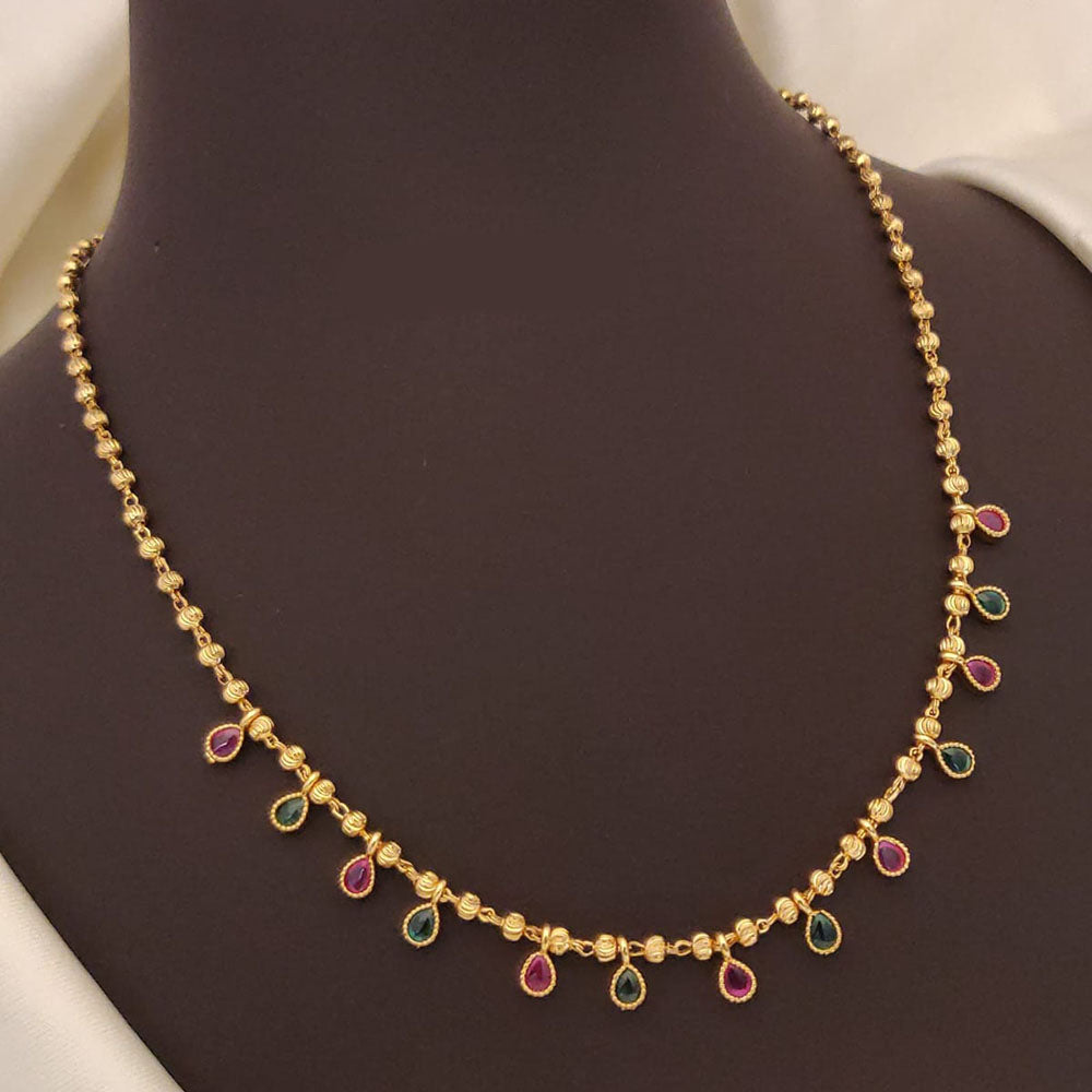 Ramdev Kangan Gold Plated Necklace Set