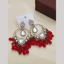 Khodiyar Gold Plated Crystal And Beads Dangler Earrings