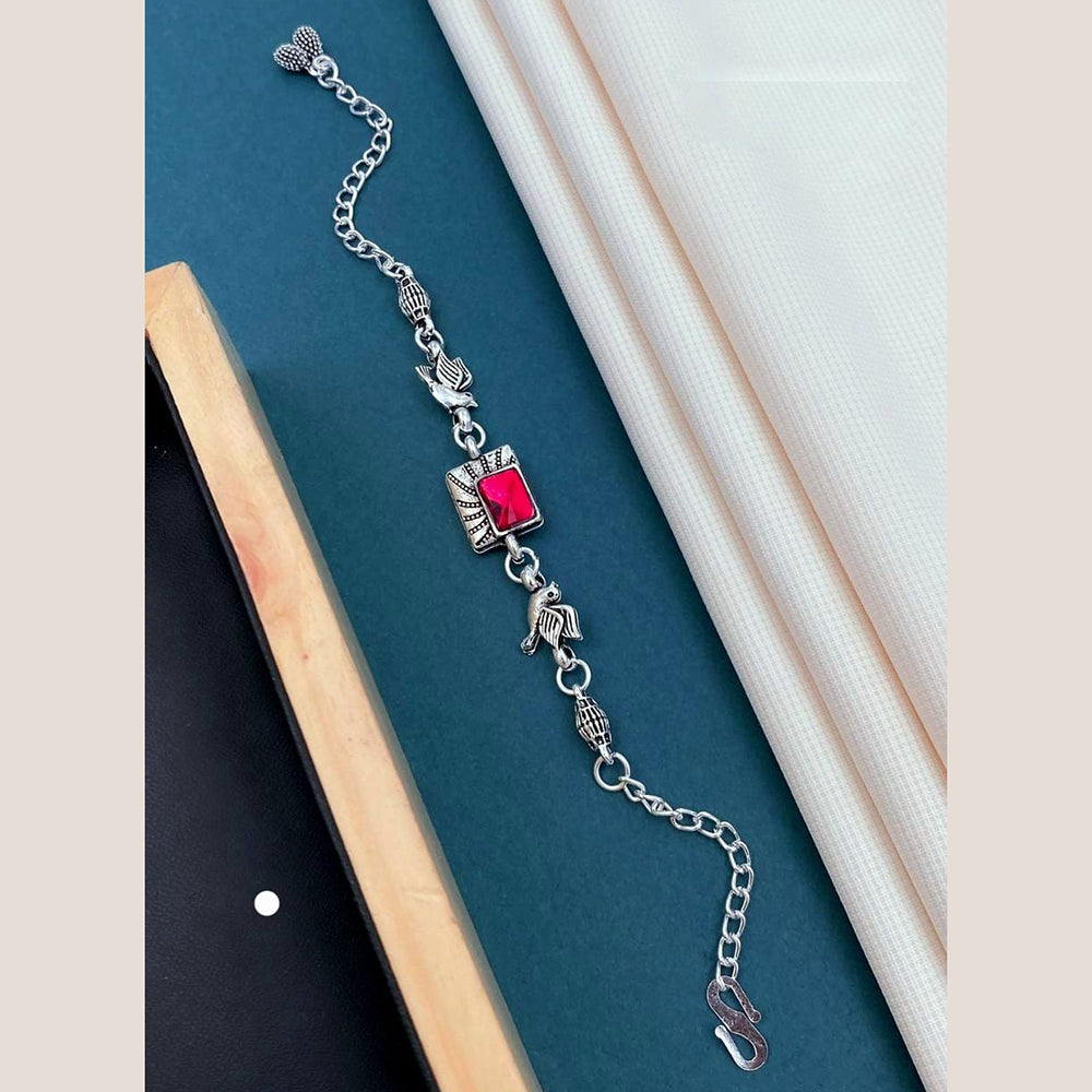 Khodiyar Silver Plated Bracelet