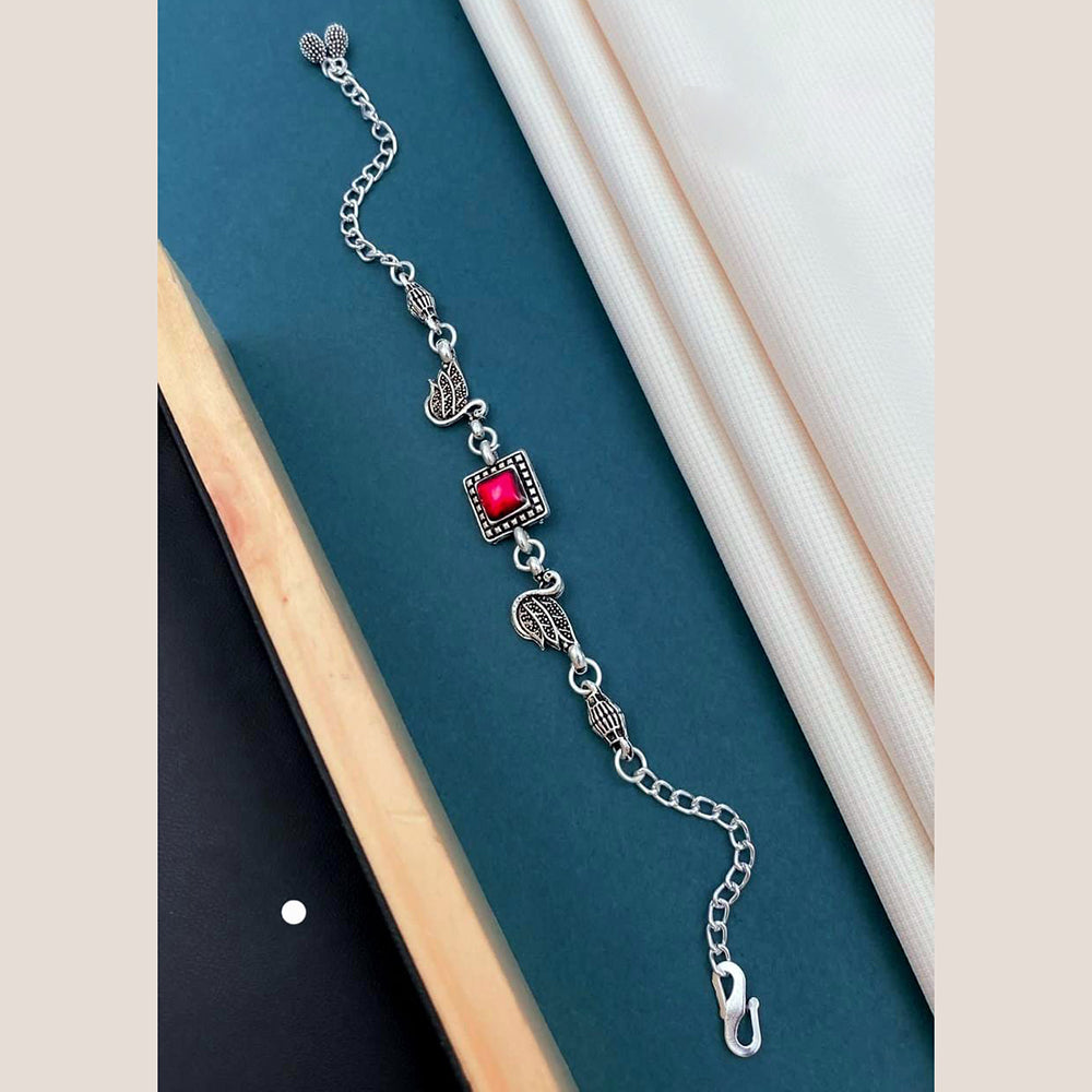 Khodiyar Silver Plated Bracelet