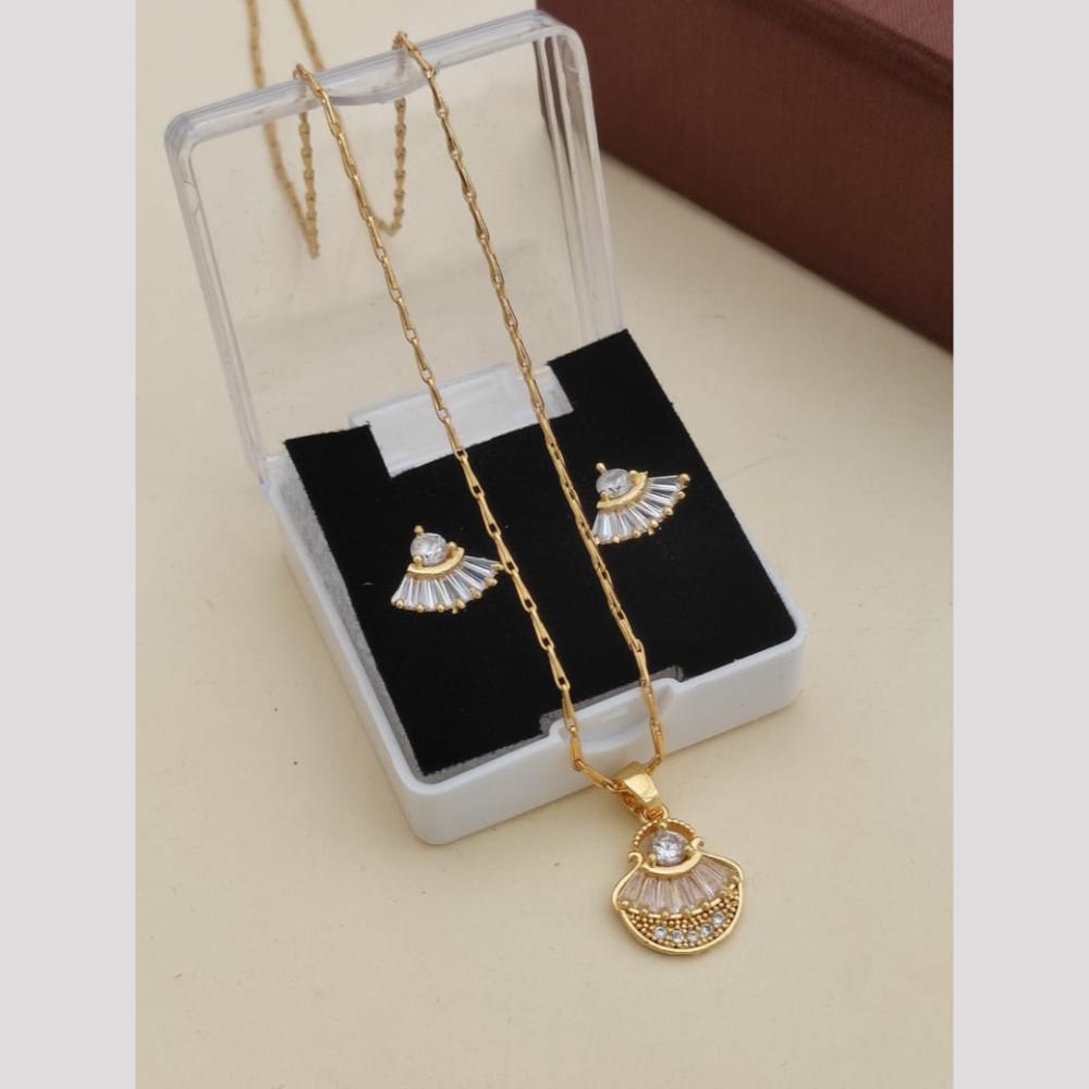 Khodiyar Premium Austrian Stone Chain Pendant Set