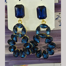 Chandani Jewellers Gold Plated Crystal Stone Dangler Earrings (Assorted Colors)
