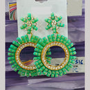 Chandani Jewellers Gold Plated Crystal Stone Dangler Earrings (Assorted Colors)