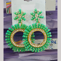 Chandani Jewellers Gold Plated Crystal Stone Dangler Earrings (Assorted Colors)