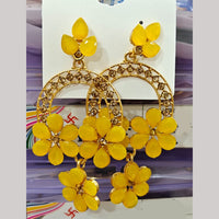 Chandani Jewellers Gold Plated Crystal Stone Dangler Earrings (Assorted Colors)