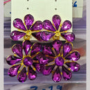 Chandani Jewellers Gold Plated Crystal Stone Dangler Earrings (Assorted Colors)