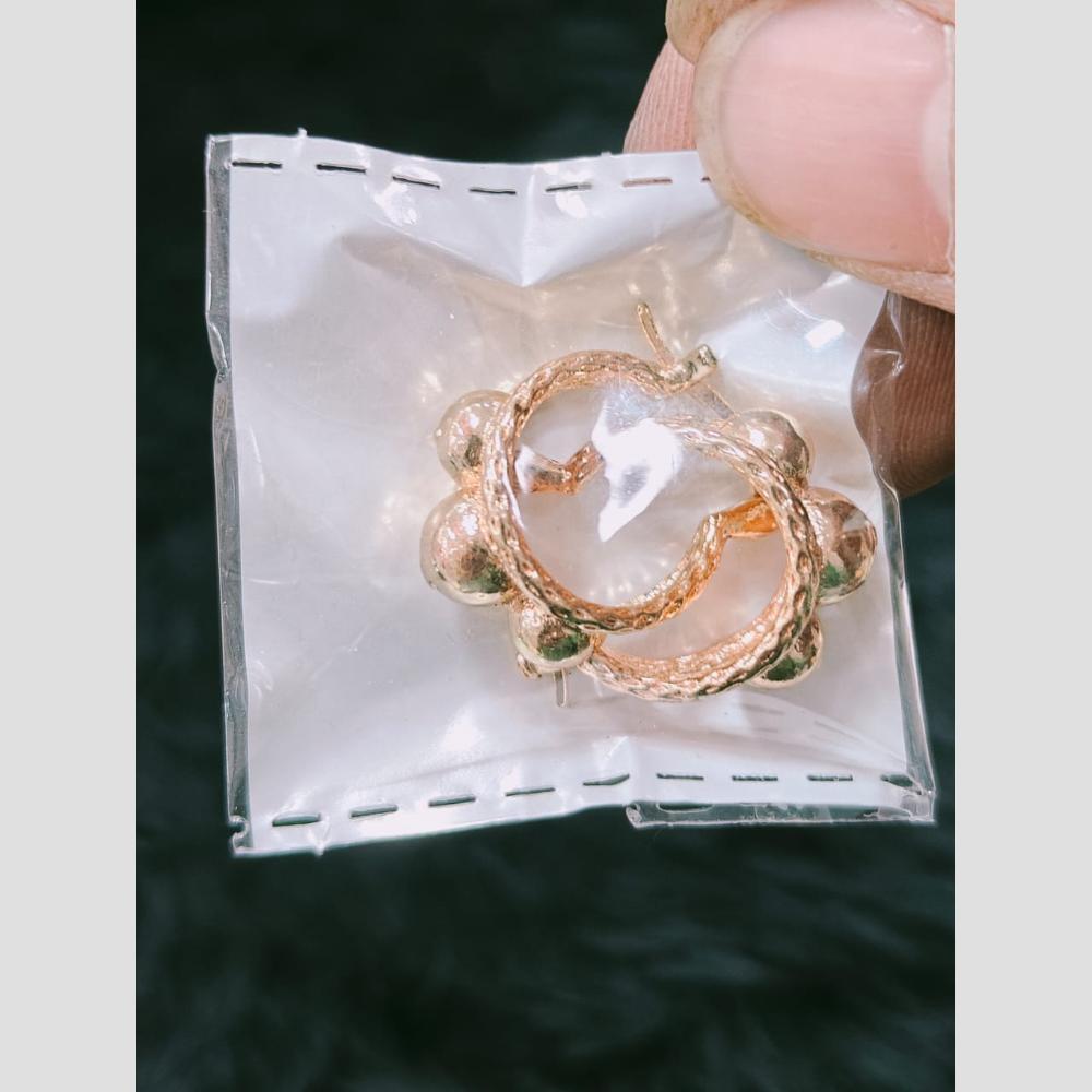 Chandani Jewellers Gold Plated Classy & Chic Studs Earrings