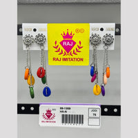 Raj Imitation Oxidised Plated Shell Dangler Earrings  