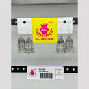 Raj Imitation Oxidised Plated Ghungroo Jhumki Earrings  