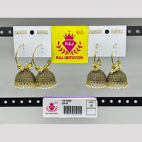 Raj Imitation Gold Plated Pearl Jhumki Earrings 