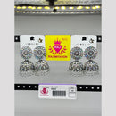 Raj Imitation Oxidised Plated  Austrian Stone And Pearl Jhumki Earrings 