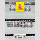 Raj Imitation Oxidised Plated Pota Stone And Pearl Dangler Earrings