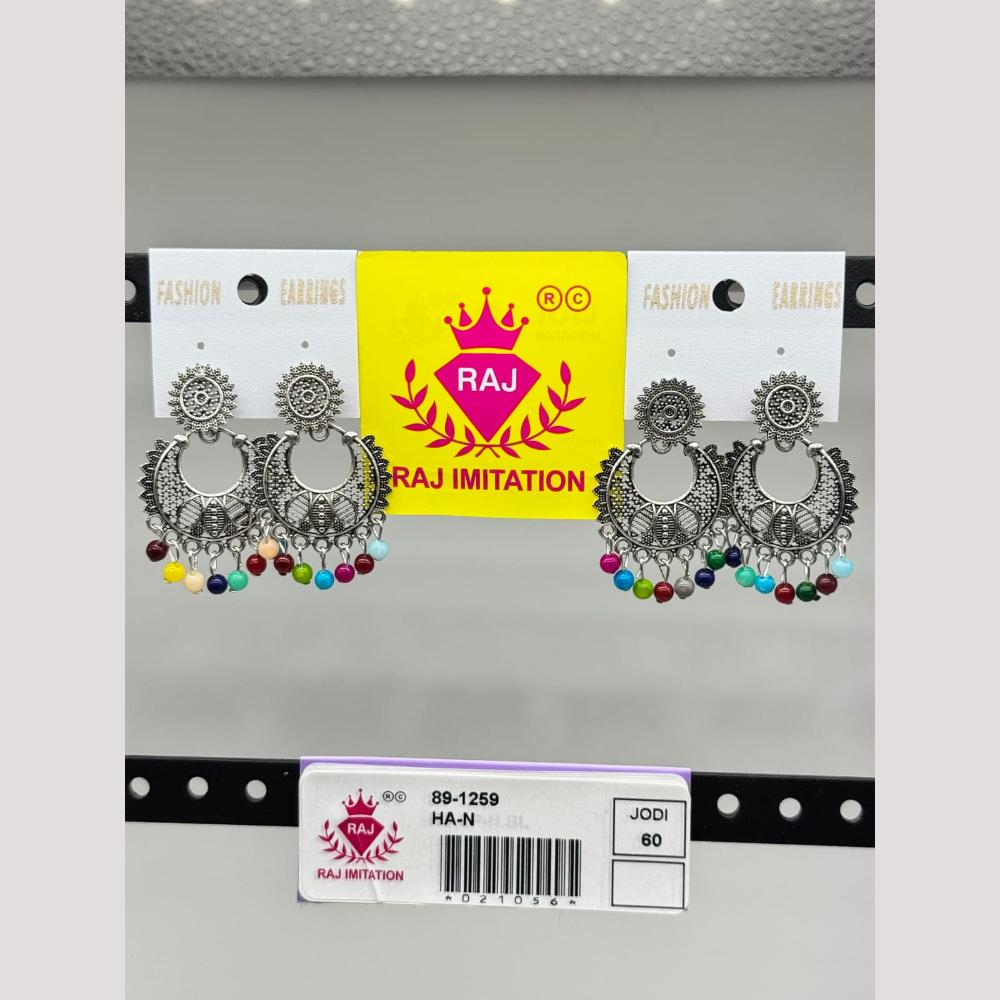Raj Imitation Oxidised Beads Dangler Earrings