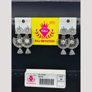 Raj Imitation Oxidised Austrian Jhumki Earrings