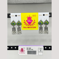 Raj Imitation Oxidised Beads Jhumki Earrings