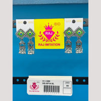 Raj Imitation Oxidised Beads Jhumki Earrings