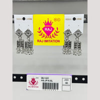 Raj Imitation Oxidised Beads Jhumki Earrings
