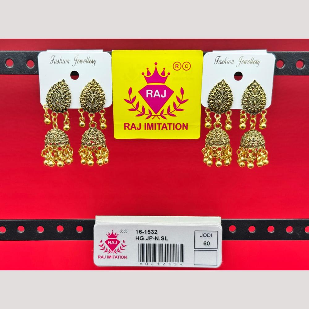 Raj Imitation Beads Jhumki Earrings