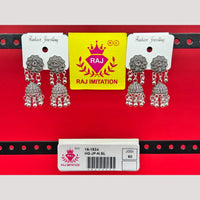 Raj Imitation Oxidised Beads Jhumki Earrings