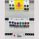 Raj Imitation Oxidised Austrian And Beads Jhumki Earrings