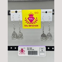 Raj Imitation Oxidised Beads Jhumki Earrings