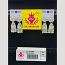 Raj Imitation Oxidised Crystal Stone And Beads Jhumki Earrings