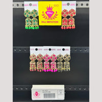 Raj Imitation Austrian And Beads Jhumki Earrings