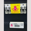 Raj Imitation Oxidised Austrian And Beads Jhumki Earrings
