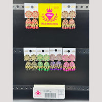 Raj Imitation Pota Stone And Beads Jhumki Earrings