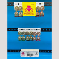 Raj Imitation Austrian And Beads Jhumki Earrings